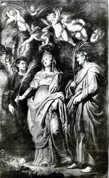 St. Domitilla met SS. Nereus en Achilleus